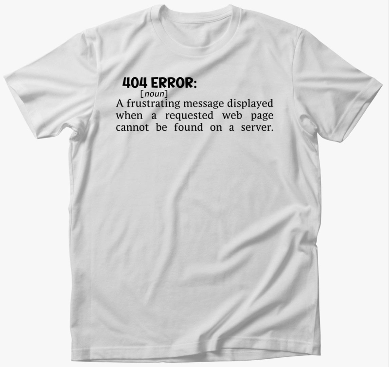404 Error Dictionary póló