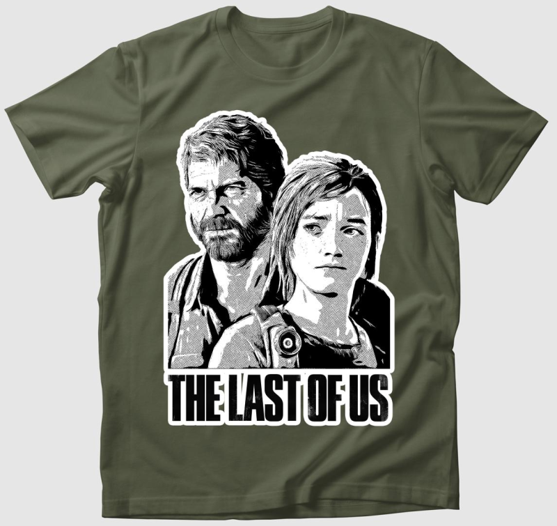 The Last Of Us - Ellie és Joel (gamer) póló