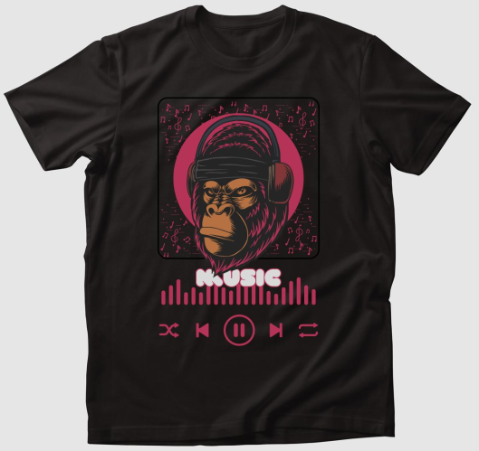 Dj Gorilla - Monkey music póló...