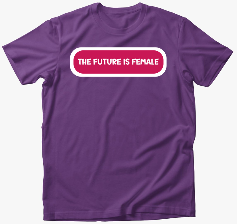 Future is female pink póló