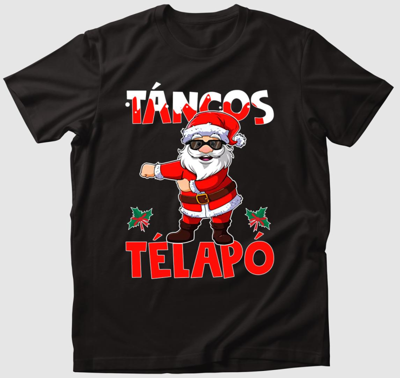 Táncos Télapó póló