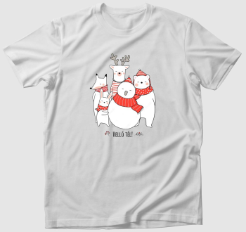 Cuki karácsonyi állatkás póló