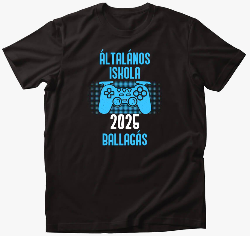 Általános iskola 2025 gamer ballagás póló