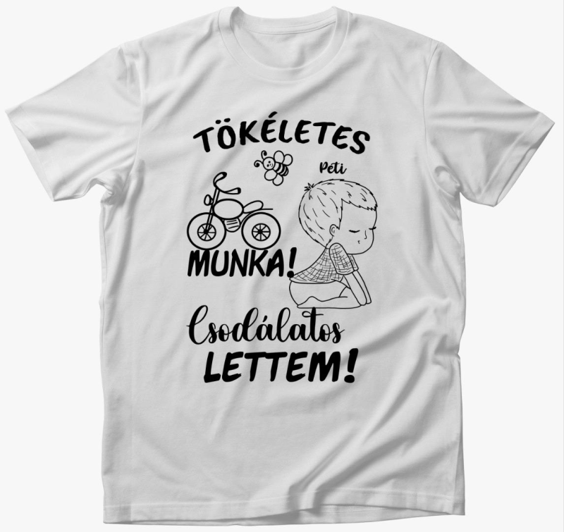 Az én munkám csak tökéletes lehet  párja, csodálatos lettem fiú3  póló