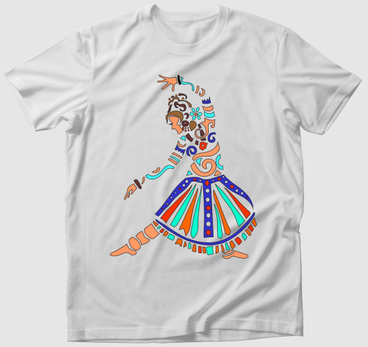 Indiai táncosnő2 póló