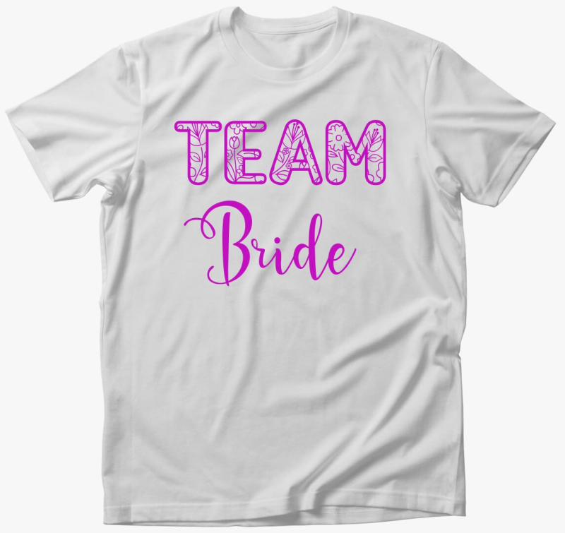 Team Bride póló