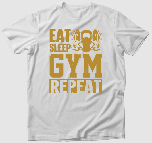 Eat sleep gym repeat gyúrós pó...