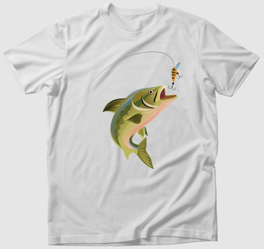 Horgászos póló