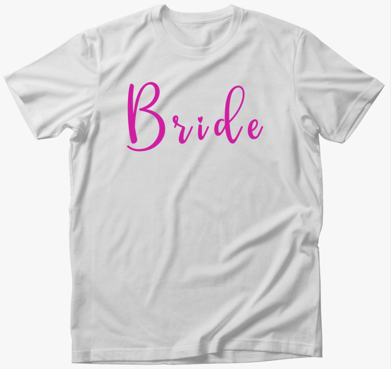 Bride pink szivecske póló