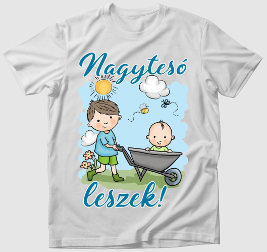 Nagytesó leszek, kisfiú tol ta...