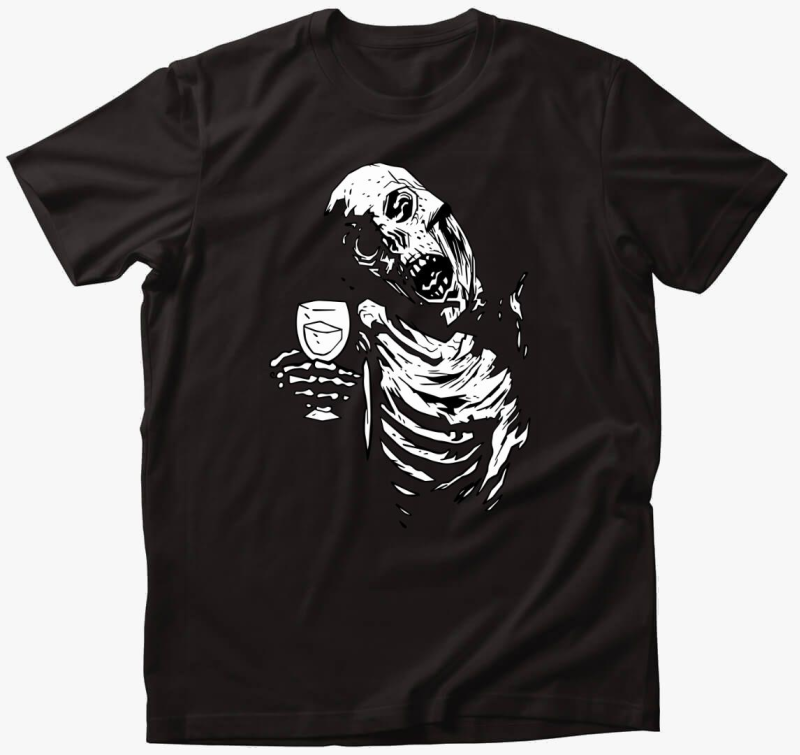 Borozó zombi póló