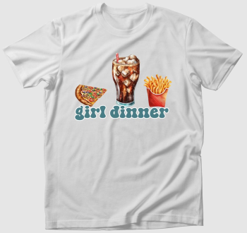 girl dinner fastfood póló