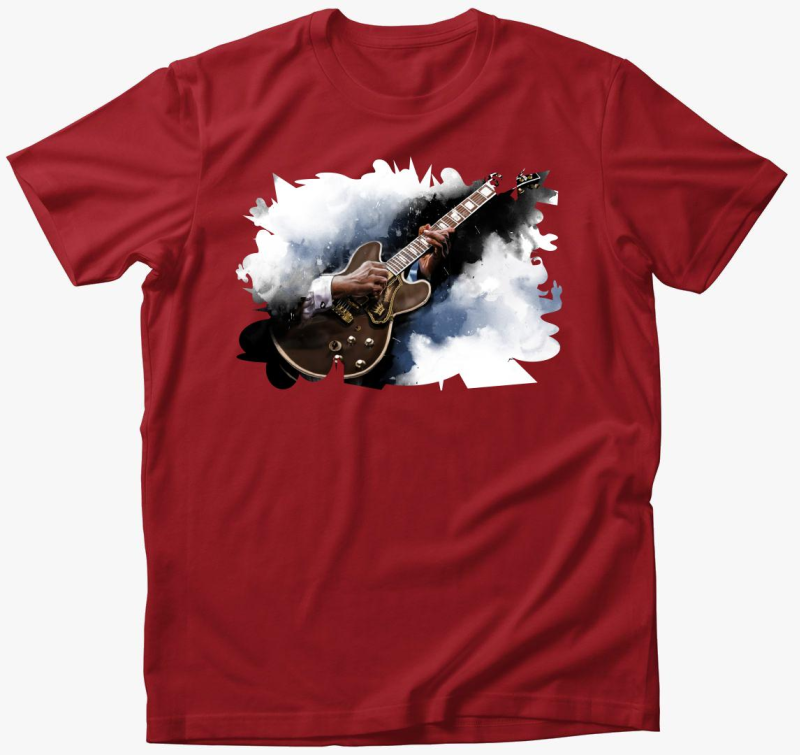 BB King elektromos gitár póló