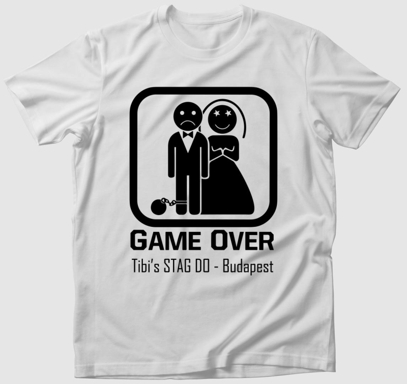 GameOver egyedi póló