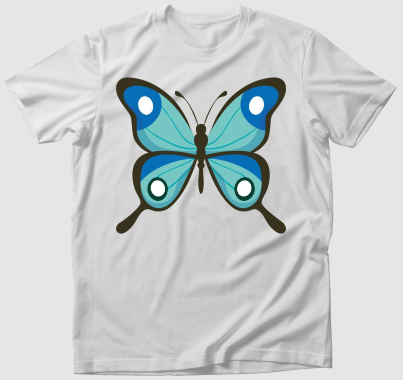 Gyönyörű kék pillangó póló