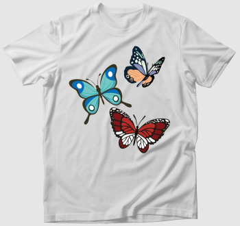 3 gyönyörű pillangós póló