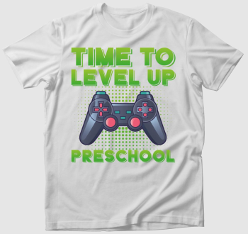 Preschool zöld feliratos póló