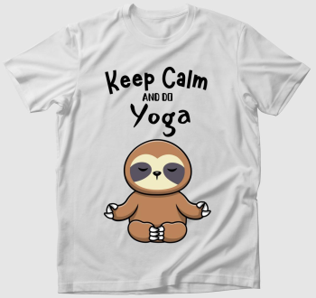 Keep calm and do yoga póló