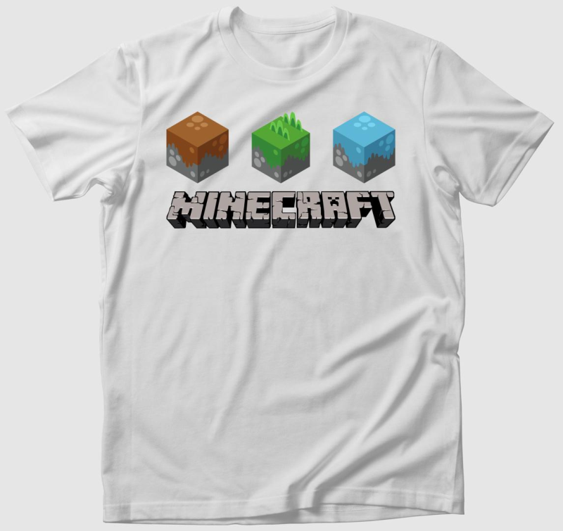Minecraft feliratos póló