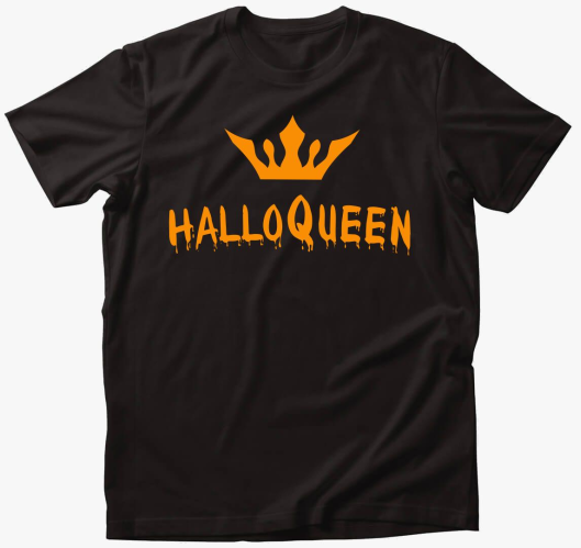 HalloQueen narancssárga  póló...