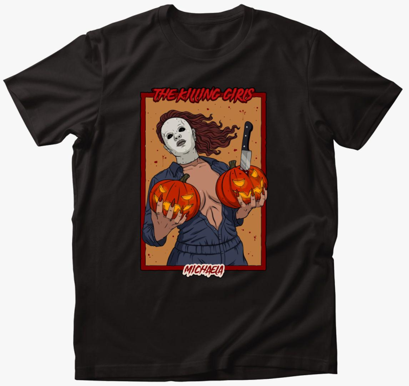 Halloween Michael Myers női tökös póló