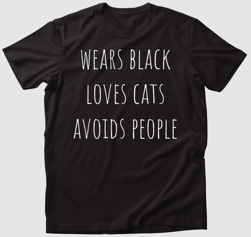 black - cats póló