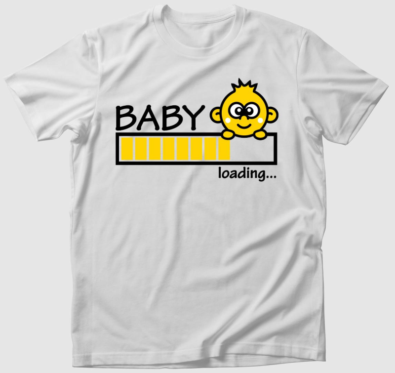 baby loading sárga póló