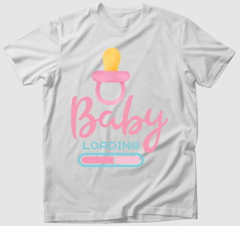 baby loading rózsaszín póló