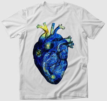 Starry night anatomy heart póló