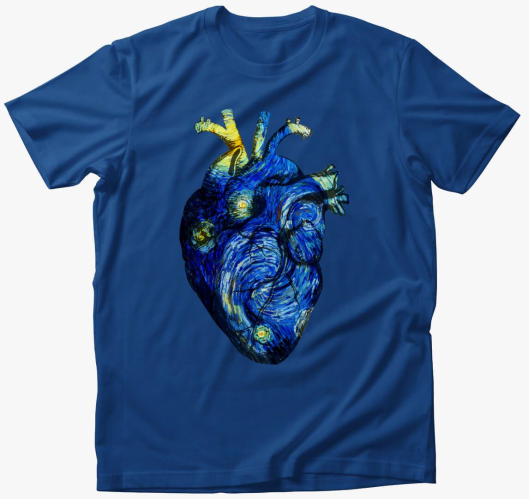 Starry night anatomy heart pól...