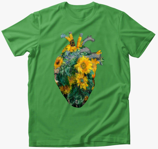 Monet anatomy heart póló