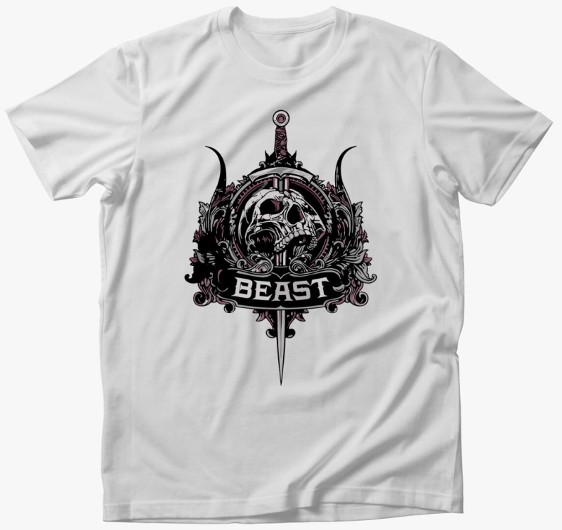 Beast skull póló