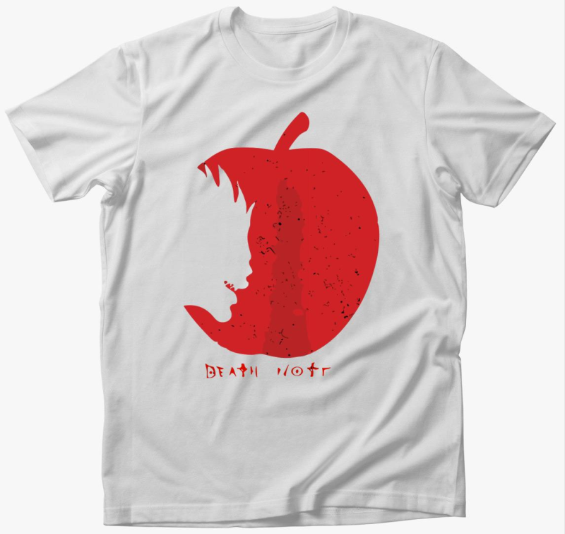 Deathnote apple silhouette póló
