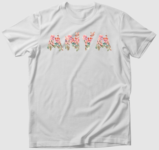 Virágos Anya feliratos póló