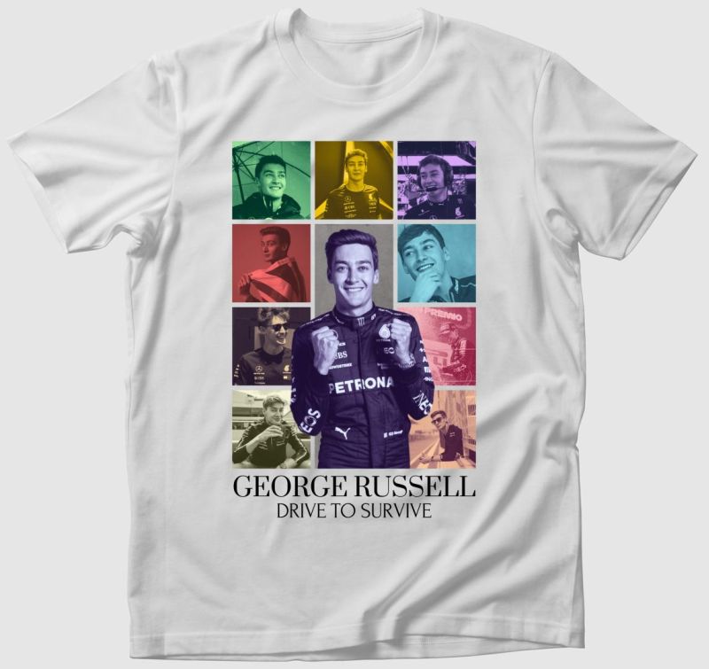 George Russell F1 póló