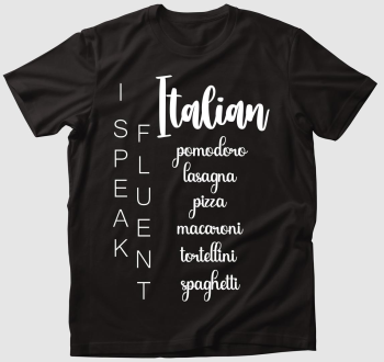 fluent italian food póló
