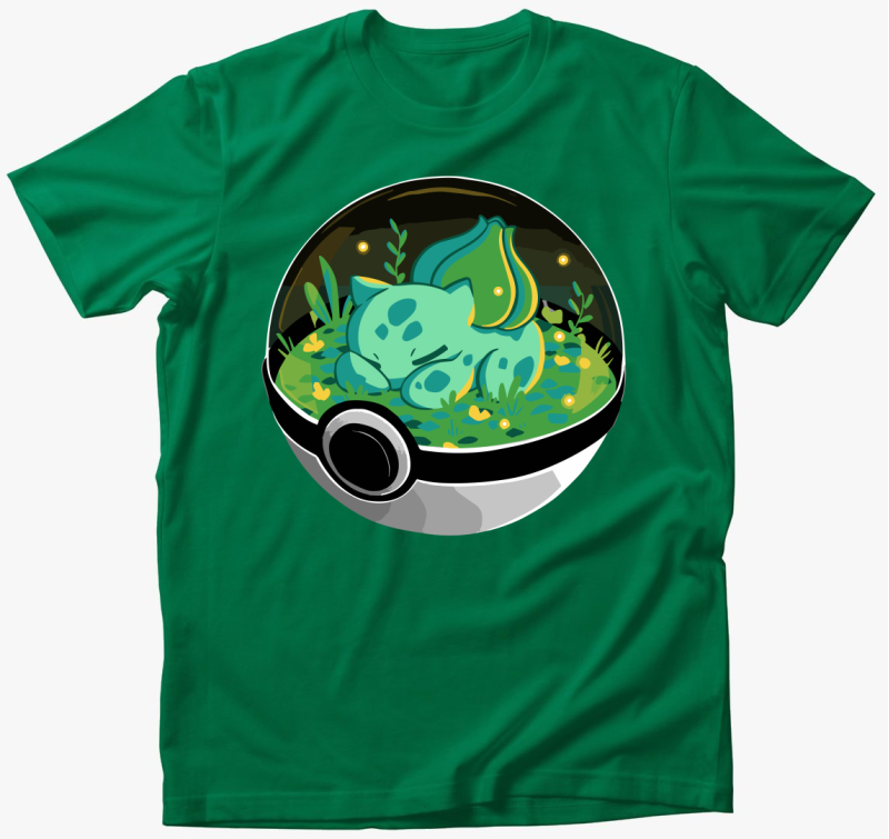 Pokemon Balbasaur gömb póló
