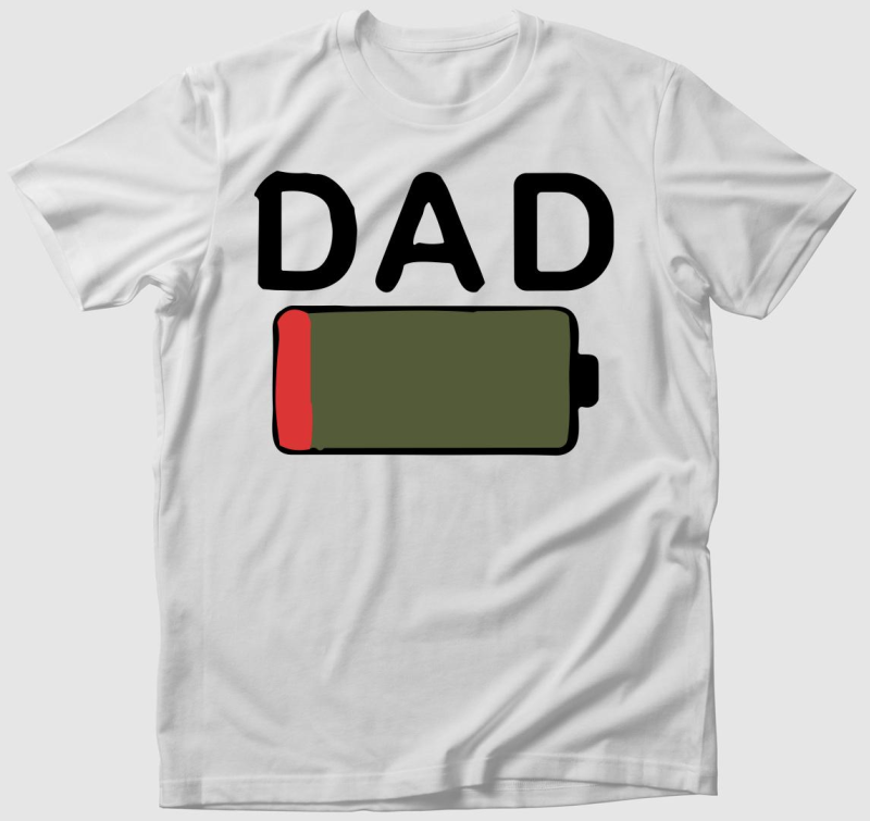 Dad low battery póló