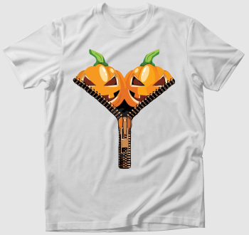 Halloween pumpkin zipper póló