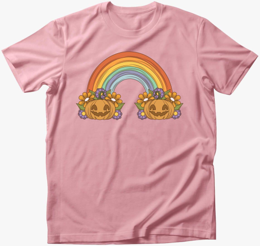 Szivárványos Tökök póló