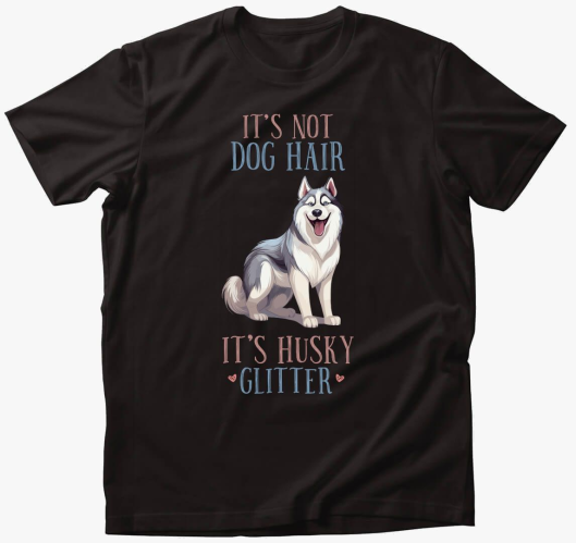 Husky glitter póló