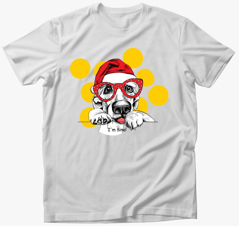 Fine santa dog póló