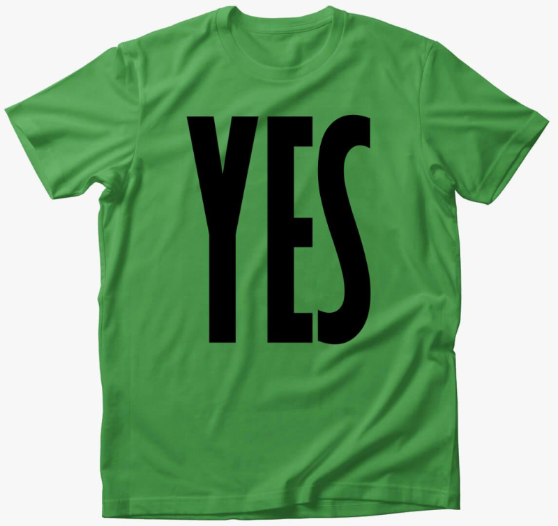 Yes feliratú póló