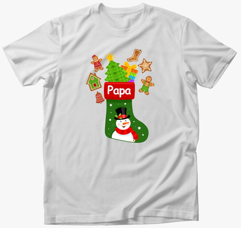 Papa karácsonyi zokni póló
