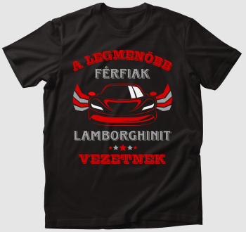 Lamborghinis menő sofőr póló