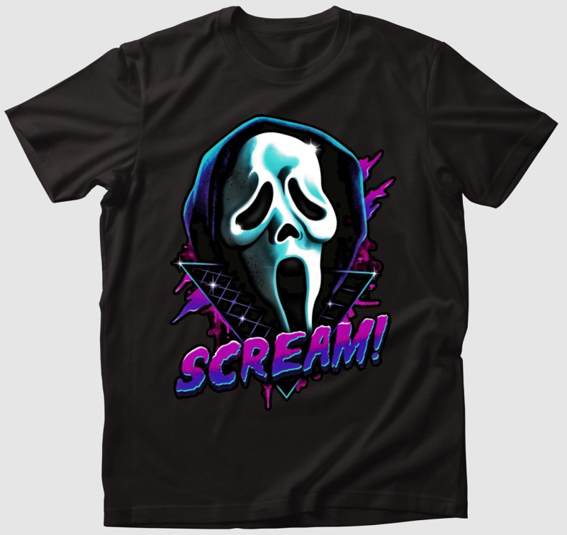 Scream maszk póló