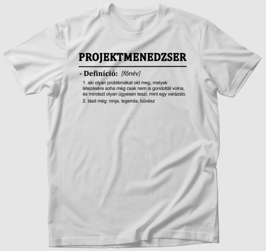 Projektmenedzser póló