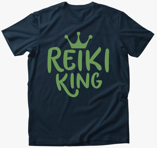 Reiki king zöld póló