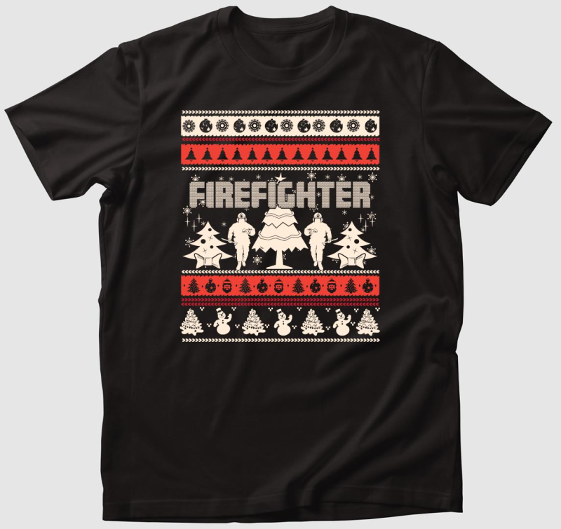 Tűzoltó karácsony póló