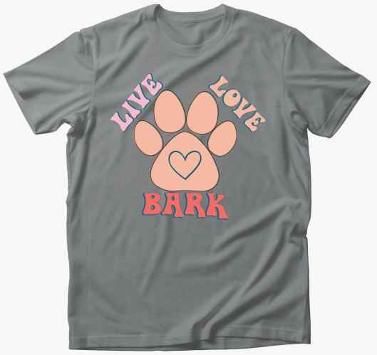 Live Love Bark póló